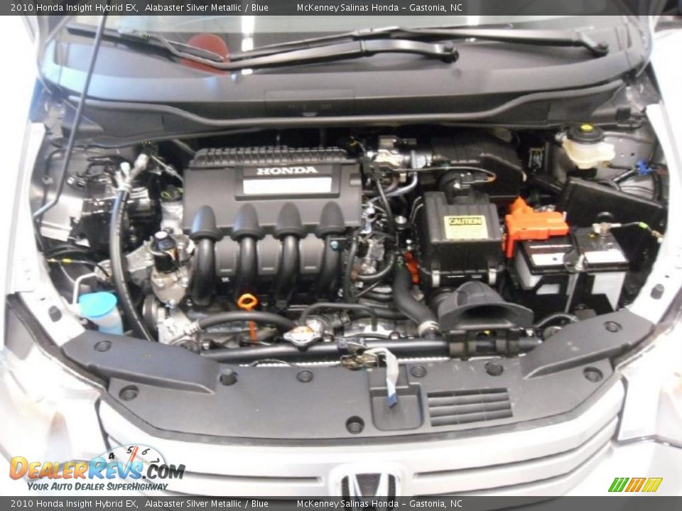 2010 Honda Insight Hybrid EX Alabaster Silver Metallic / Blue Photo #26