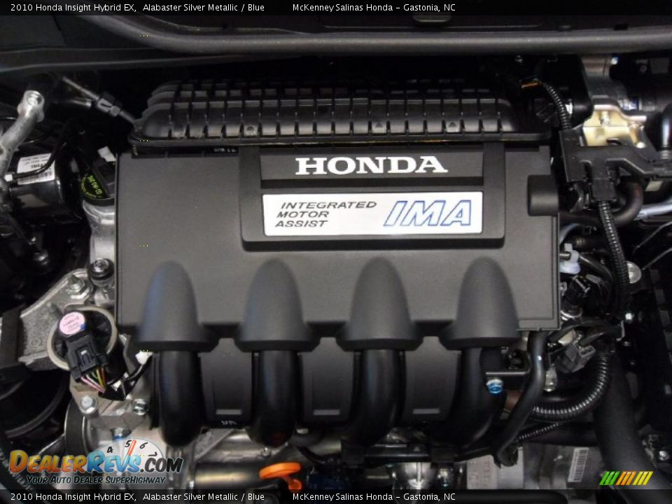 2010 Honda Insight Hybrid EX Alabaster Silver Metallic / Blue Photo #27