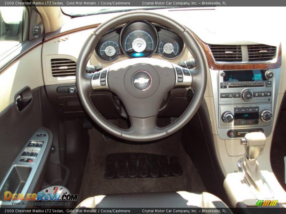 2009 Chevrolet Malibu LTZ Sedan Gold Mist Metallic / Cocoa/Cashmere Photo #6