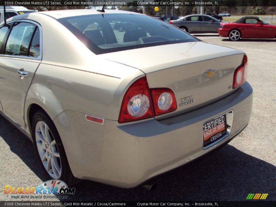 2009 Chevrolet Malibu LTZ Sedan Gold Mist Metallic / Cocoa/Cashmere Photo #7