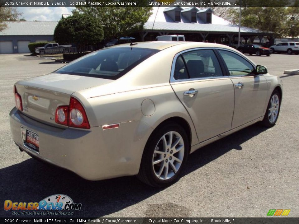 2009 Chevrolet Malibu LTZ Sedan Gold Mist Metallic / Cocoa/Cashmere Photo #8