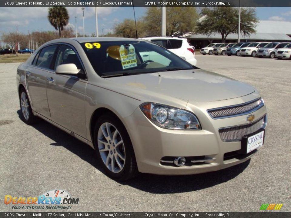 2009 Chevrolet Malibu LTZ Sedan Gold Mist Metallic / Cocoa/Cashmere Photo #10