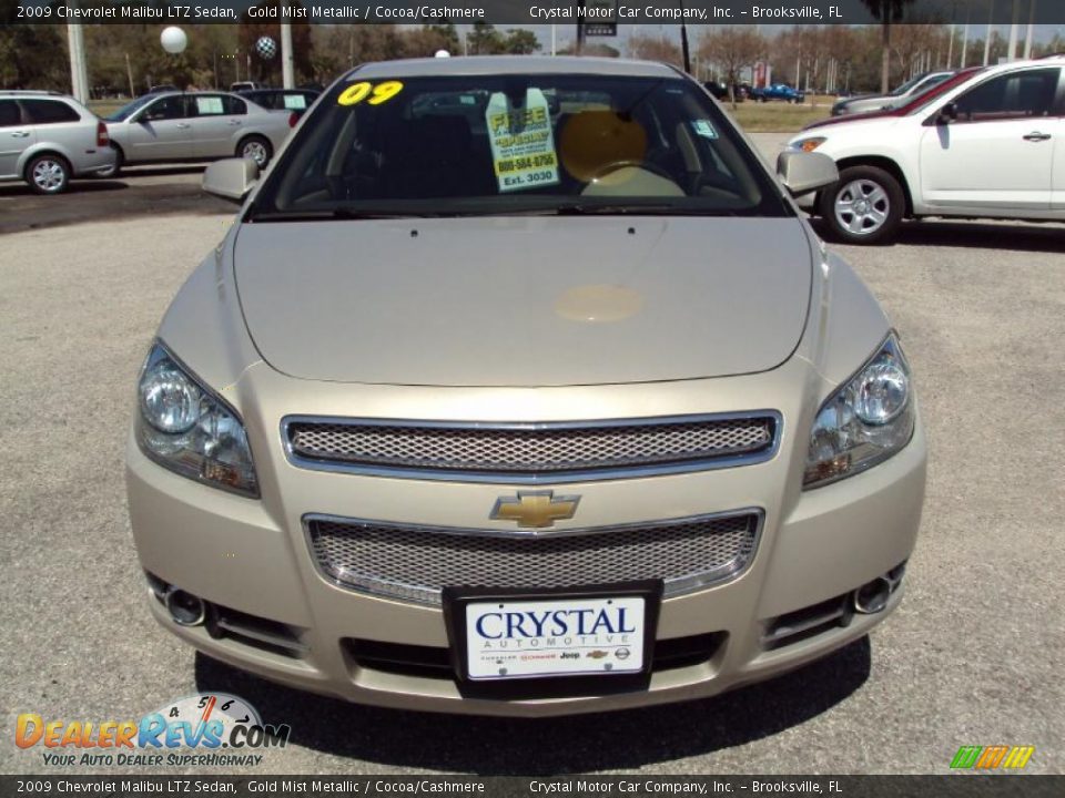 2009 Chevrolet Malibu LTZ Sedan Gold Mist Metallic / Cocoa/Cashmere Photo #13