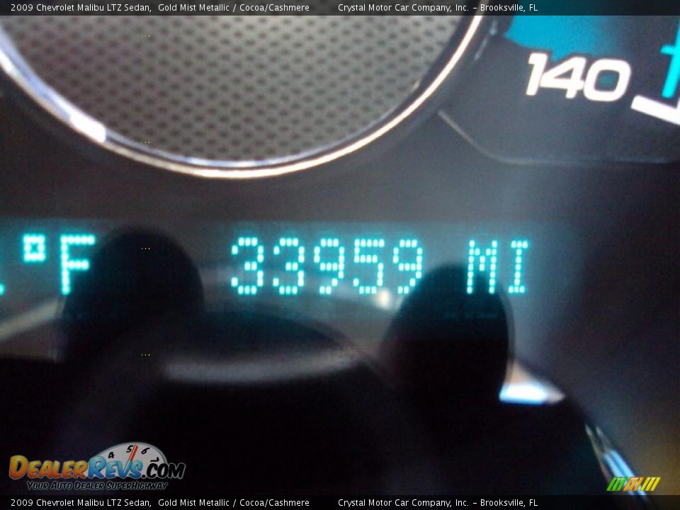 2009 Chevrolet Malibu LTZ Sedan Gold Mist Metallic / Cocoa/Cashmere Photo #18