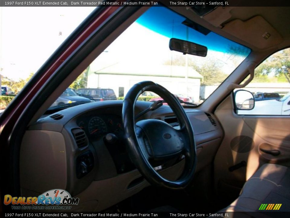 1997 Ford F150 XLT Extended Cab Dark Toreador Red Metallic / Medium Prairie Tan Photo #3