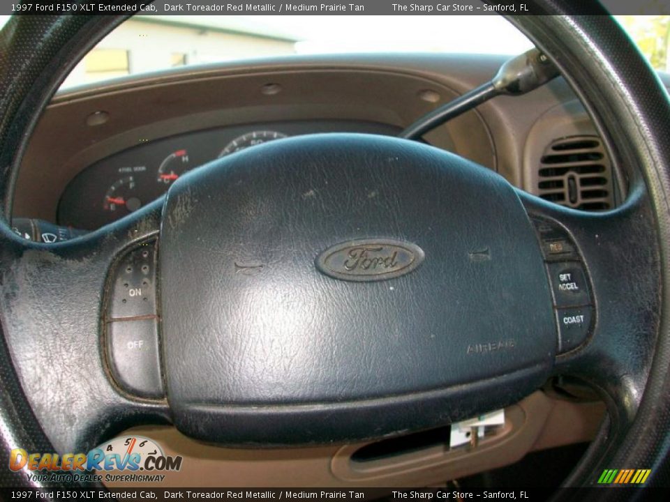 1997 Ford F150 XLT Extended Cab Dark Toreador Red Metallic / Medium Prairie Tan Photo #4