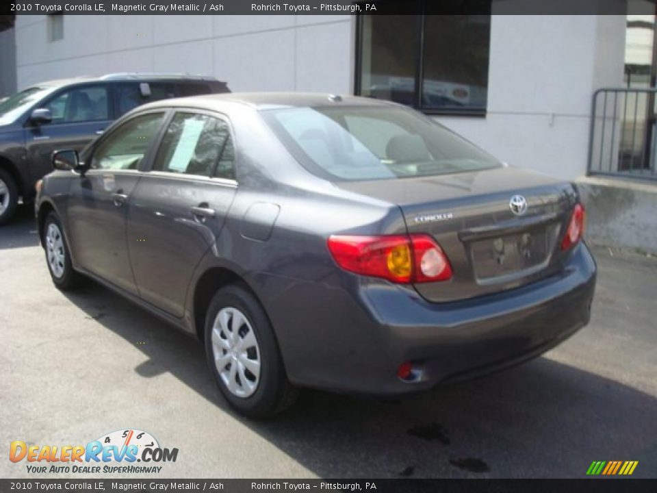 2010 Toyota Corolla LE Magnetic Gray Metallic / Ash Photo #2