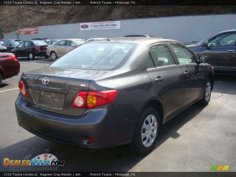 2010 Toyota Corolla LE Magnetic Gray Metallic / Ash Photo #4