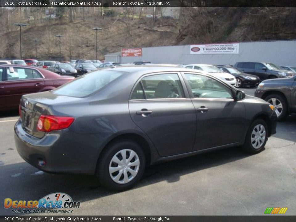 2010 Toyota Corolla LE Magnetic Gray Metallic / Ash Photo #5