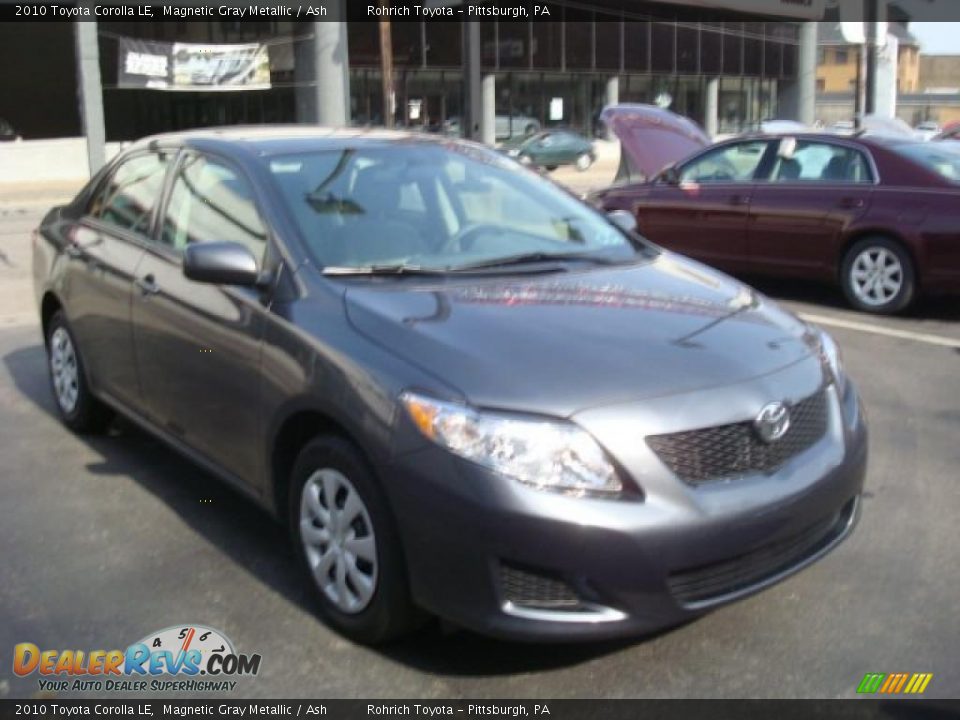 2010 Toyota Corolla LE Magnetic Gray Metallic / Ash Photo #6