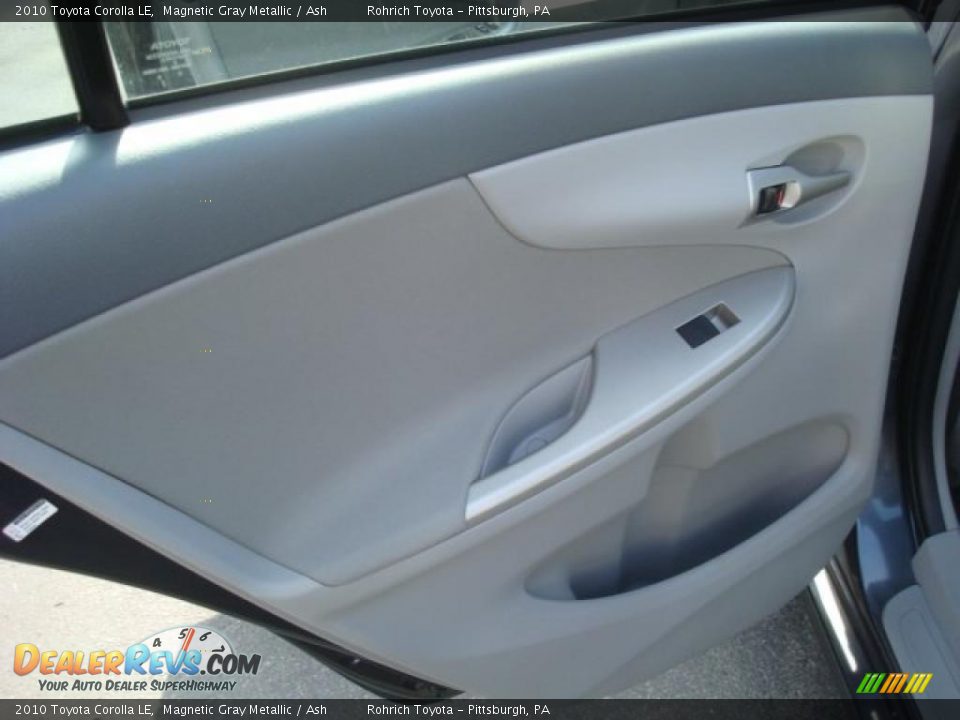 2010 Toyota Corolla LE Magnetic Gray Metallic / Ash Photo #13