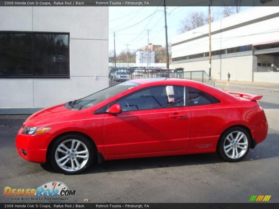 2006 Honda Civic Si Coupe Rallye Red / Black Photo #1