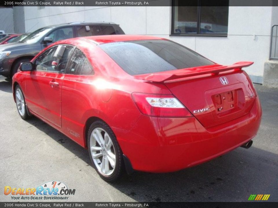 2006 Honda Civic Si Coupe Rallye Red / Black Photo #2