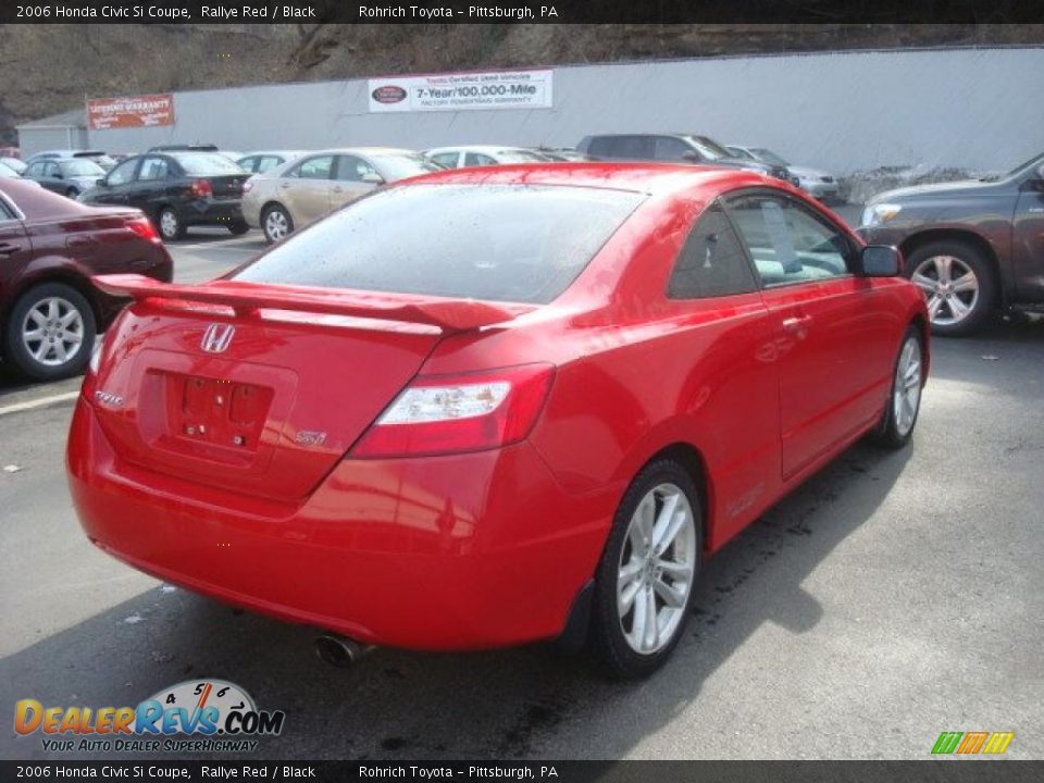 2006 Honda Civic Si Coupe Rallye Red / Black Photo #4