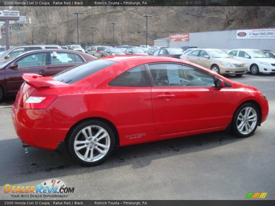2006 Honda Civic Si Coupe Rallye Red / Black Photo #5