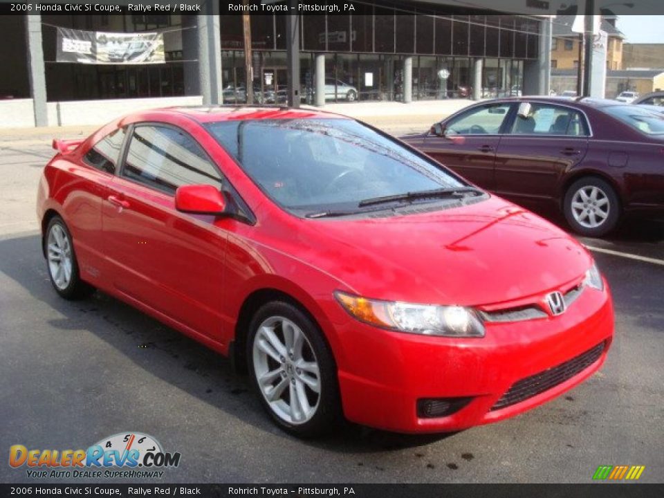 2006 Honda Civic Si Coupe Rallye Red / Black Photo #6