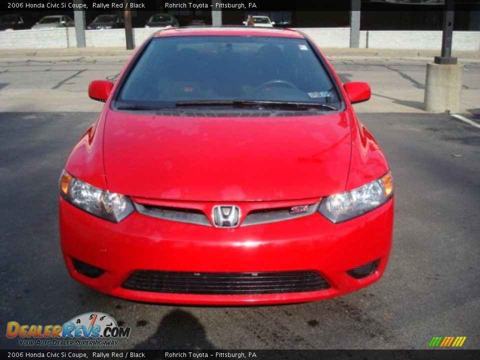 2006 Honda Civic Si Coupe Rallye Red / Black Photo #7
