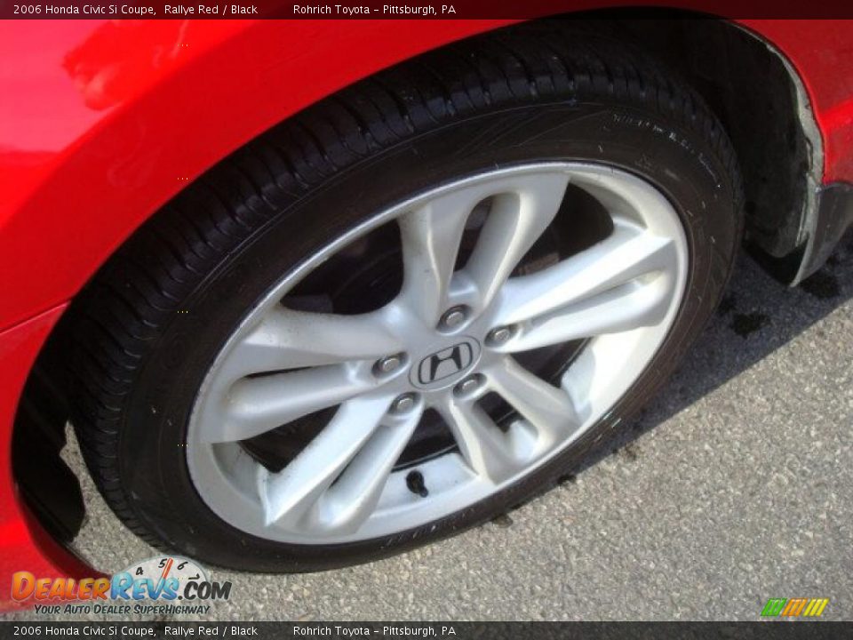 2006 Honda Civic Si Coupe Rallye Red / Black Photo #9