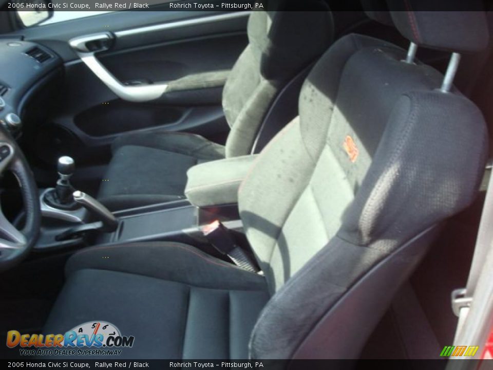 2006 Honda Civic Si Coupe Rallye Red / Black Photo #10