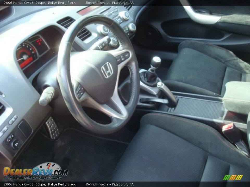 2006 Honda Civic Si Coupe Rallye Red / Black Photo #14