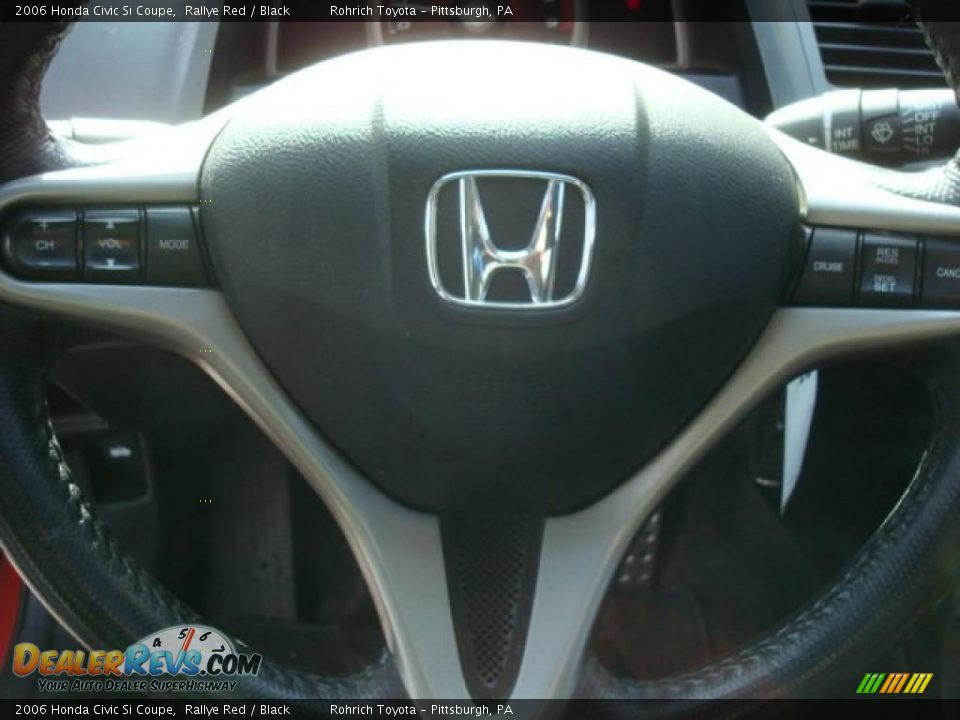 2006 Honda Civic Si Coupe Rallye Red / Black Photo #17