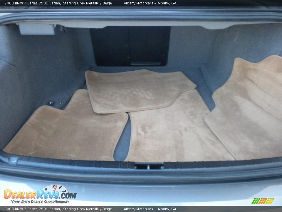 2008 BMW 7 Series 750Li Sedan Sterling Grey Metallic / Beige Photo #5