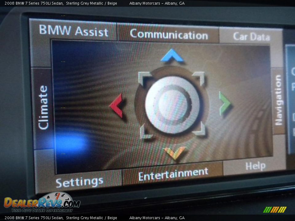 2008 BMW 7 Series 750Li Sedan Sterling Grey Metallic / Beige Photo #21