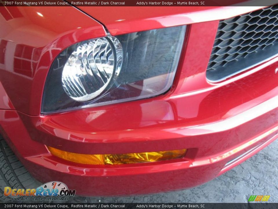 2007 Ford Mustang V6 Deluxe Coupe Redfire Metallic / Dark Charcoal Photo #4