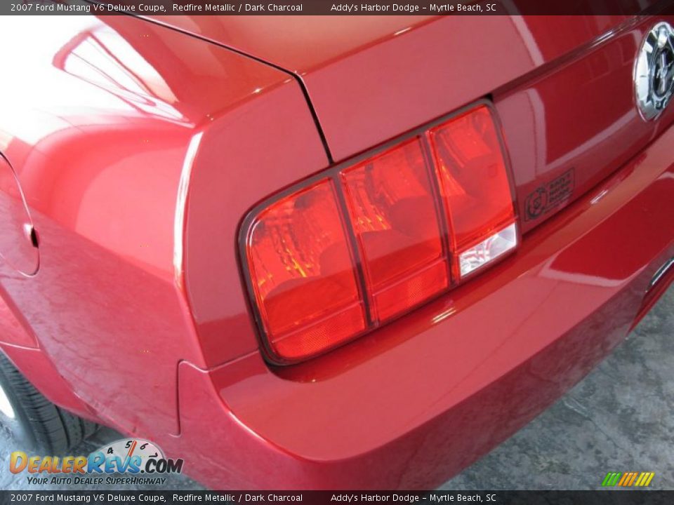 2007 Ford Mustang V6 Deluxe Coupe Redfire Metallic / Dark Charcoal Photo #7