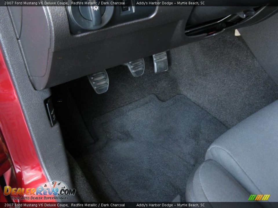 2007 Ford Mustang V6 Deluxe Coupe Redfire Metallic / Dark Charcoal Photo #14