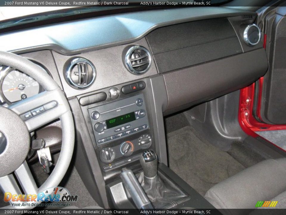 2007 Ford Mustang V6 Deluxe Coupe Redfire Metallic / Dark Charcoal Photo #19