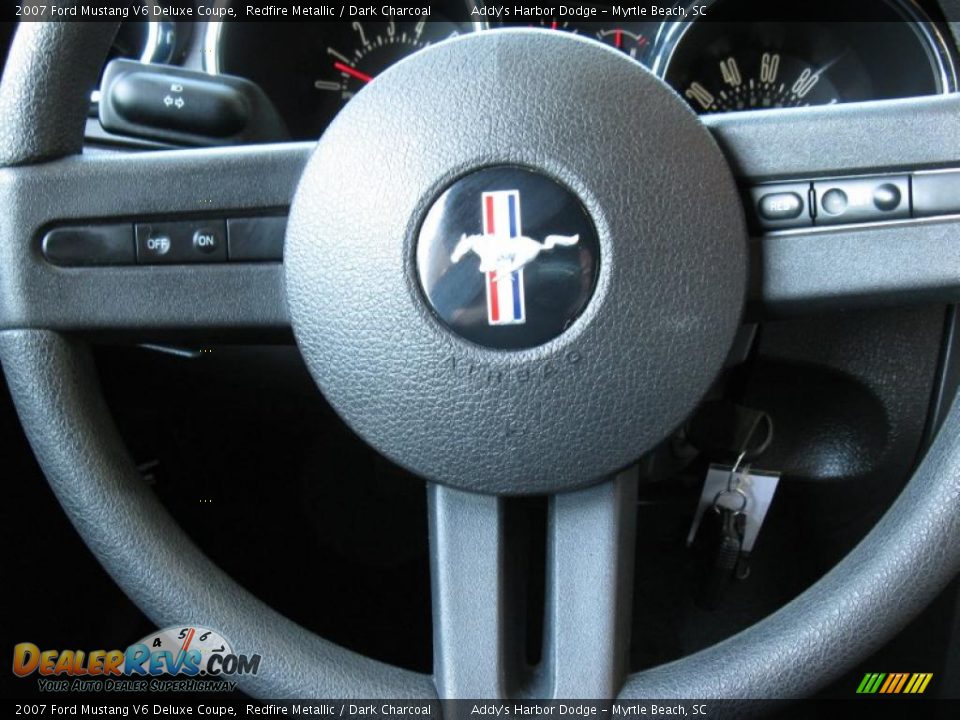 2007 Ford Mustang V6 Deluxe Coupe Redfire Metallic / Dark Charcoal Photo #20