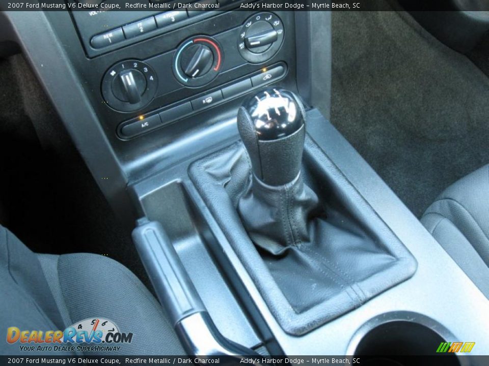 2007 Ford Mustang V6 Deluxe Coupe Redfire Metallic / Dark Charcoal Photo #21