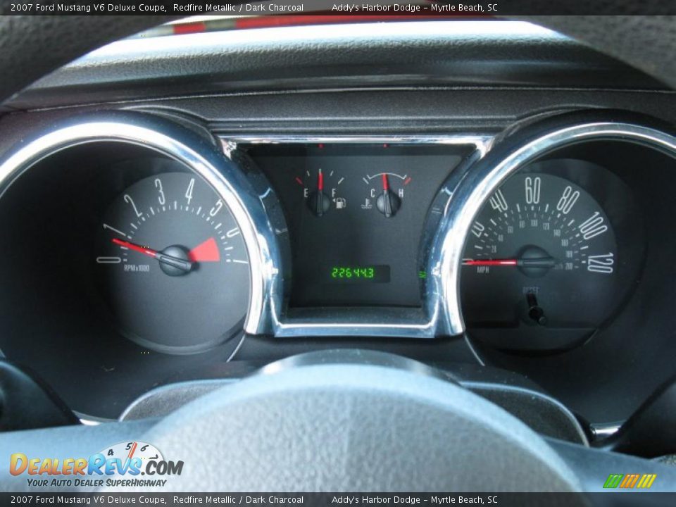 2007 Ford Mustang V6 Deluxe Coupe Redfire Metallic / Dark Charcoal Photo #23