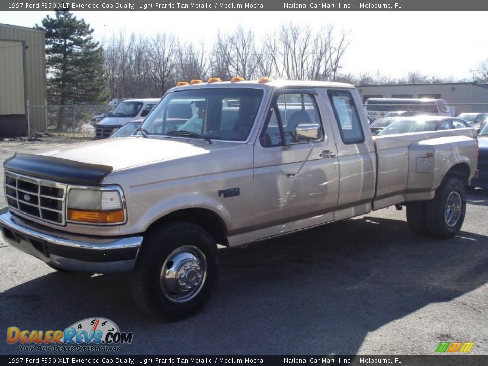 1997 Ford F350 XLT Extended Cab Dually Light Prarrie Tan Metallic / Medium Mocha Photo #1