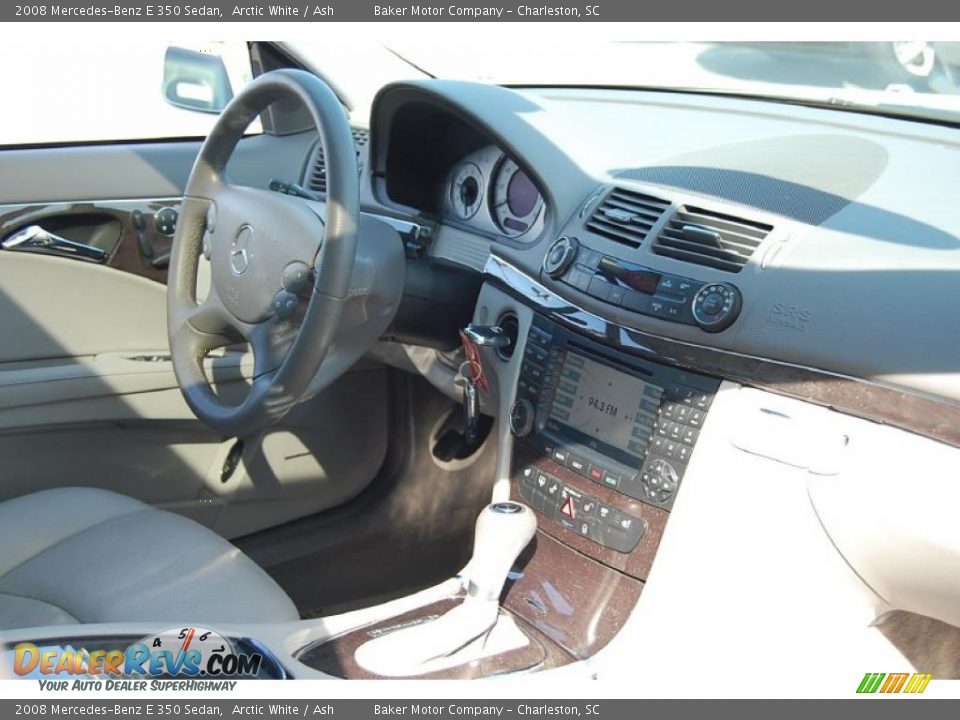 2008 Mercedes-Benz E 350 Sedan Arctic White / Ash Photo #11