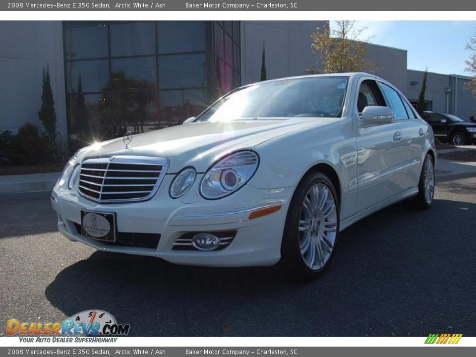 2008 Mercedes-Benz E 350 Sedan Arctic White / Ash Photo #13