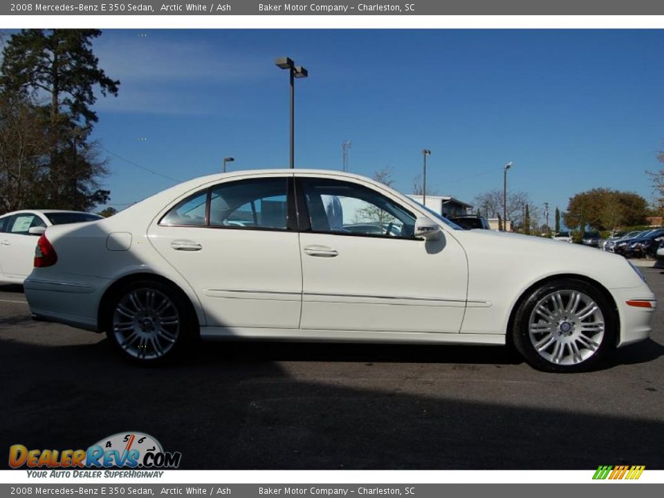 2008 Mercedes-Benz E 350 Sedan Arctic White / Ash Photo #15