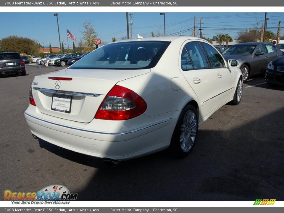 2008 Mercedes-Benz E 350 Sedan Arctic White / Ash Photo #16
