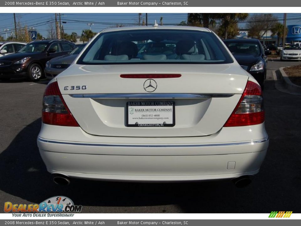 2008 Mercedes-Benz E 350 Sedan Arctic White / Ash Photo #17