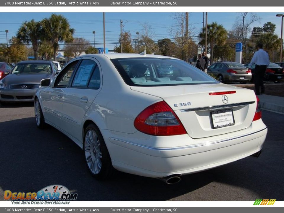2008 Mercedes-Benz E 350 Sedan Arctic White / Ash Photo #18
