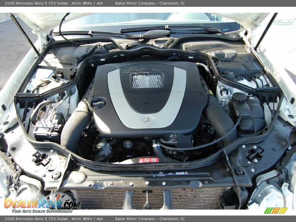 2008 Mercedes-Benz E 350 Sedan Arctic White / Ash Photo #21