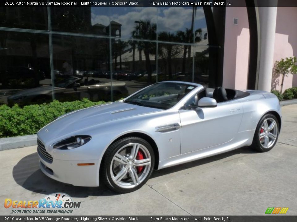 2010 Aston Martin V8 Vantage Roadster Lightning Silver / Obsidian Black Photo #1