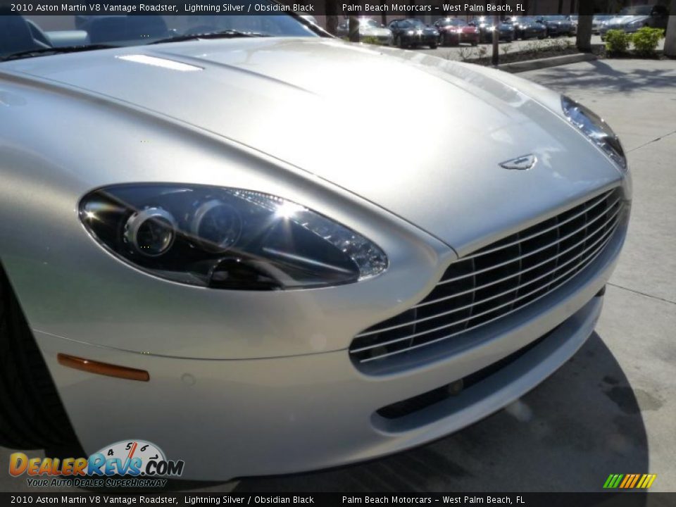 2010 Aston Martin V8 Vantage Roadster Lightning Silver / Obsidian Black Photo #8