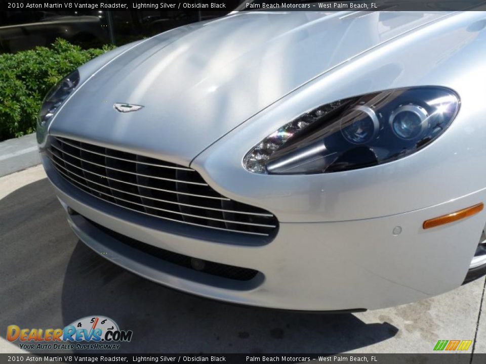 2010 Aston Martin V8 Vantage Roadster Lightning Silver / Obsidian Black Photo #9