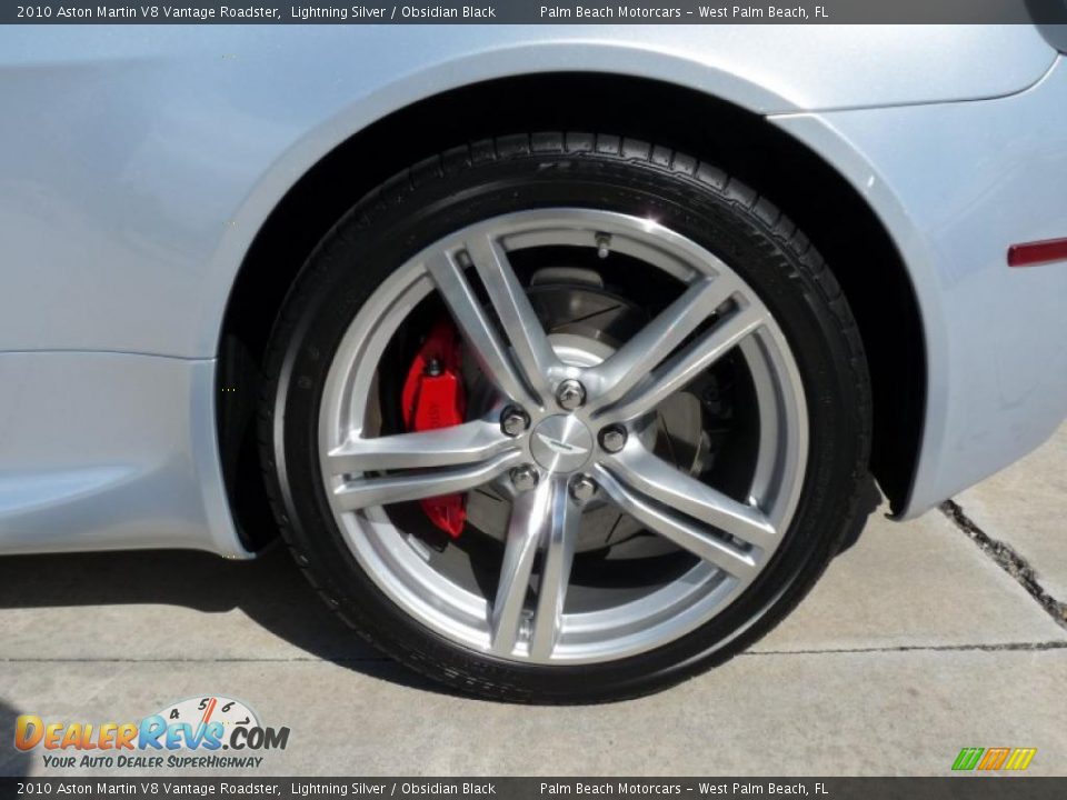 2010 Aston Martin V8 Vantage Roadster Lightning Silver / Obsidian Black Photo #10