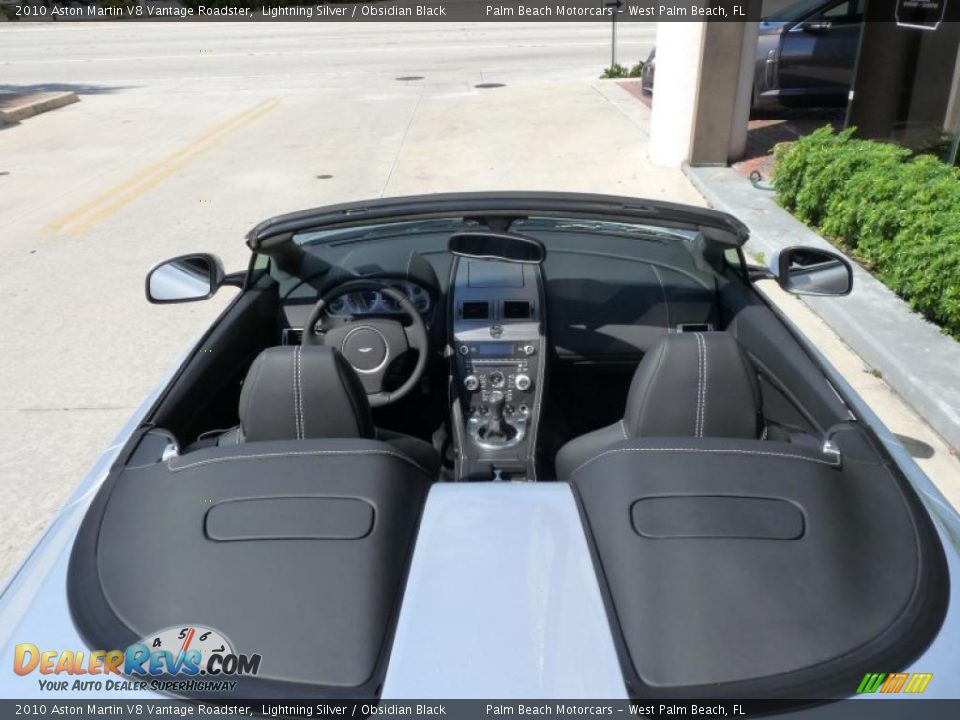 2010 Aston Martin V8 Vantage Roadster Lightning Silver / Obsidian Black Photo #12