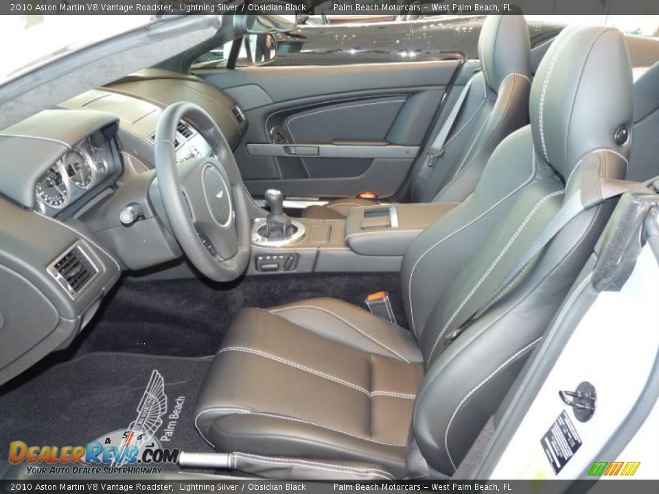 2010 Aston Martin V8 Vantage Roadster Lightning Silver / Obsidian Black Photo #18