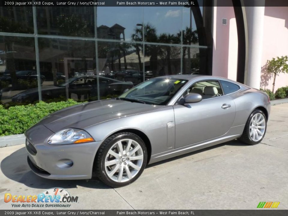 2009 Jaguar XK XK8 Coupe Lunar Grey / Ivory/Charcoal Photo #1