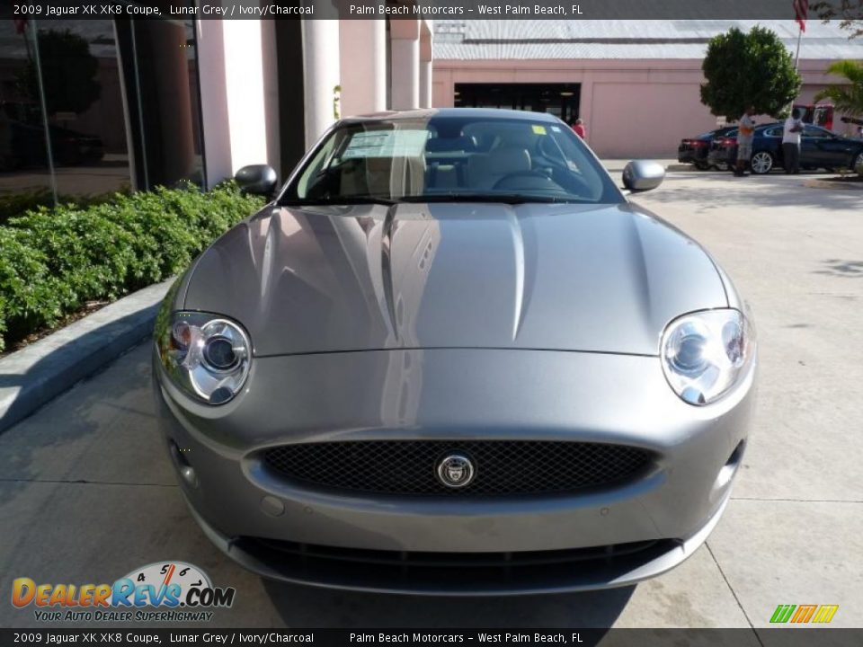 2009 Jaguar XK XK8 Coupe Lunar Grey / Ivory/Charcoal Photo #2